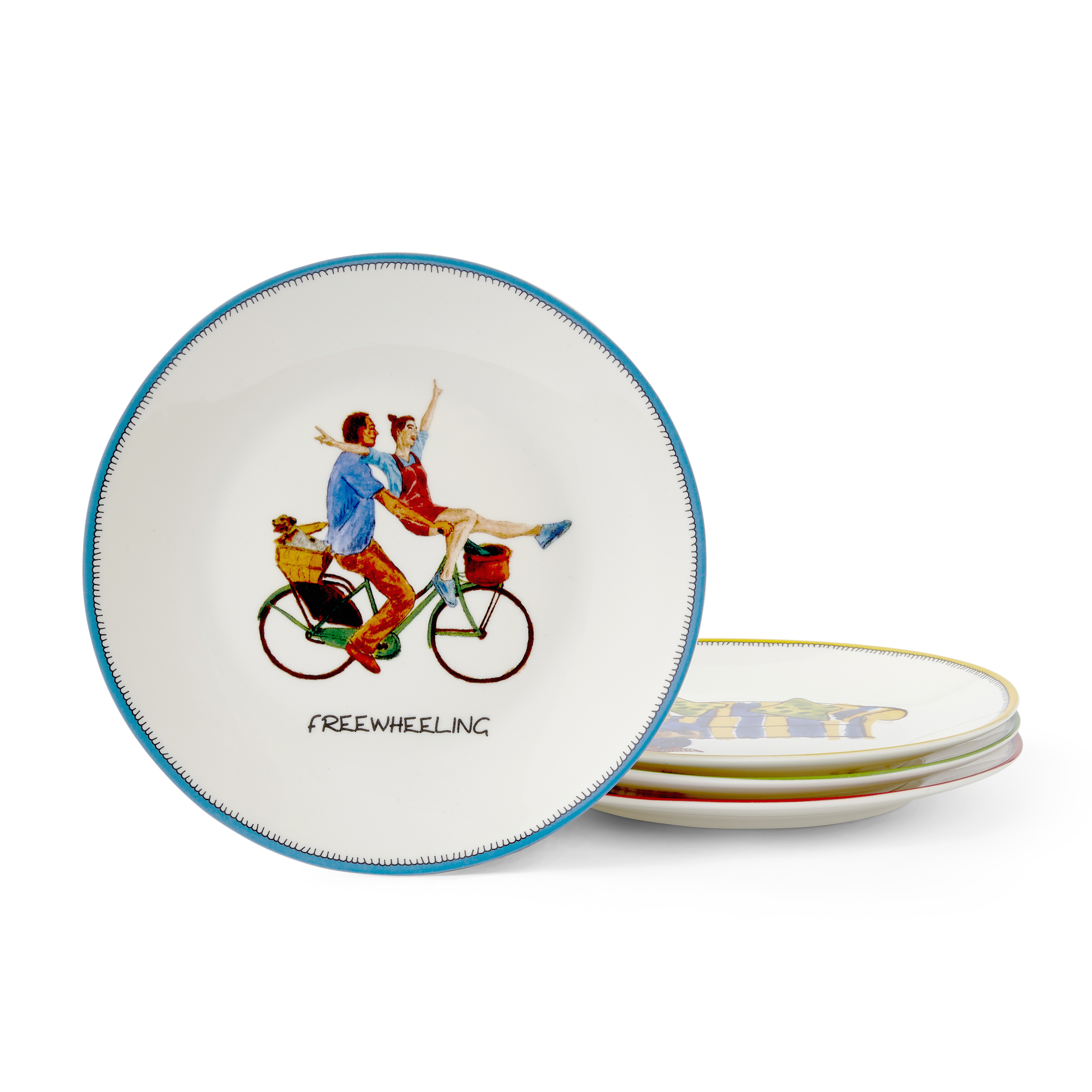 Kit Kemp Doodles Tidbit plate set of 4 image number null